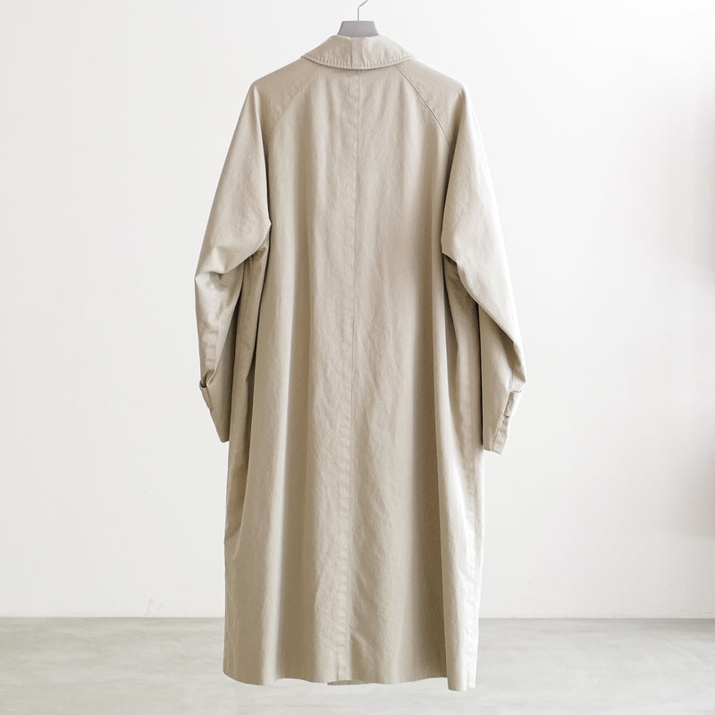 COTTON GABERDINE BAL COLLAR COAT