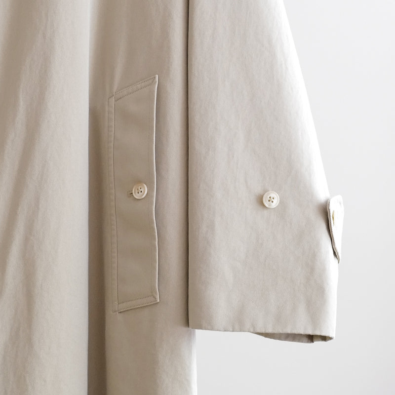 COTTON GABERDINE BAL COLLAR COAT