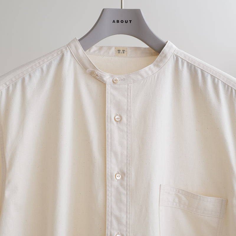 BAND COLLAR SHIRT P/O