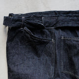 DENIM BELTED PANTS