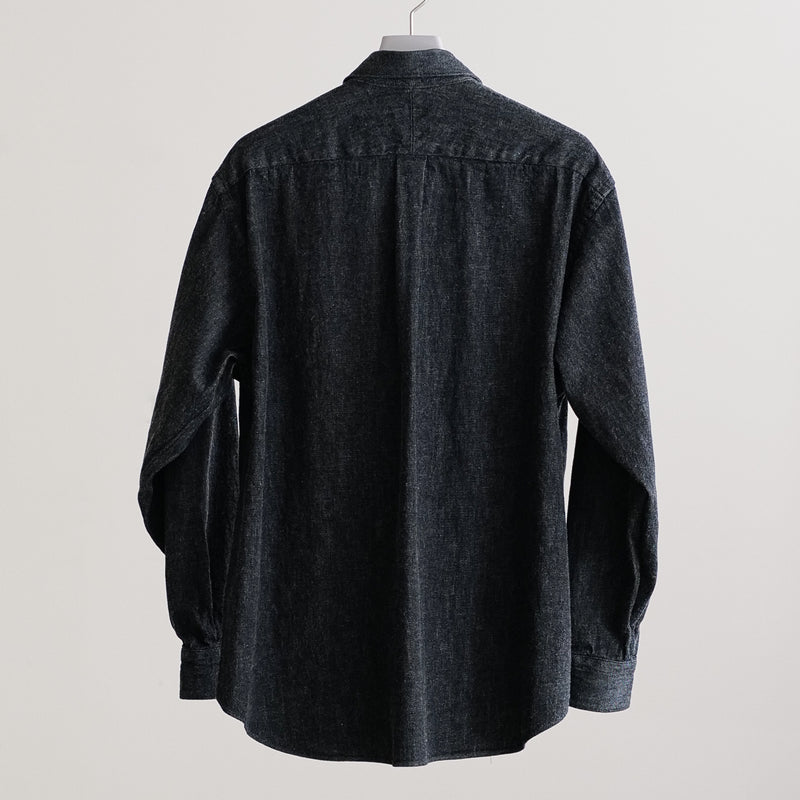 DENIM COMOLI SHIRTS (BLACK / ECRU)