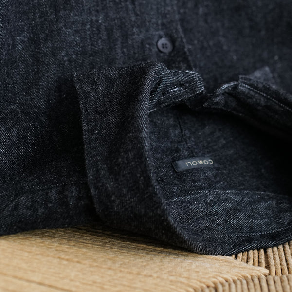 DENIM COMOLI SHIRTS (BLACK / ECRU)