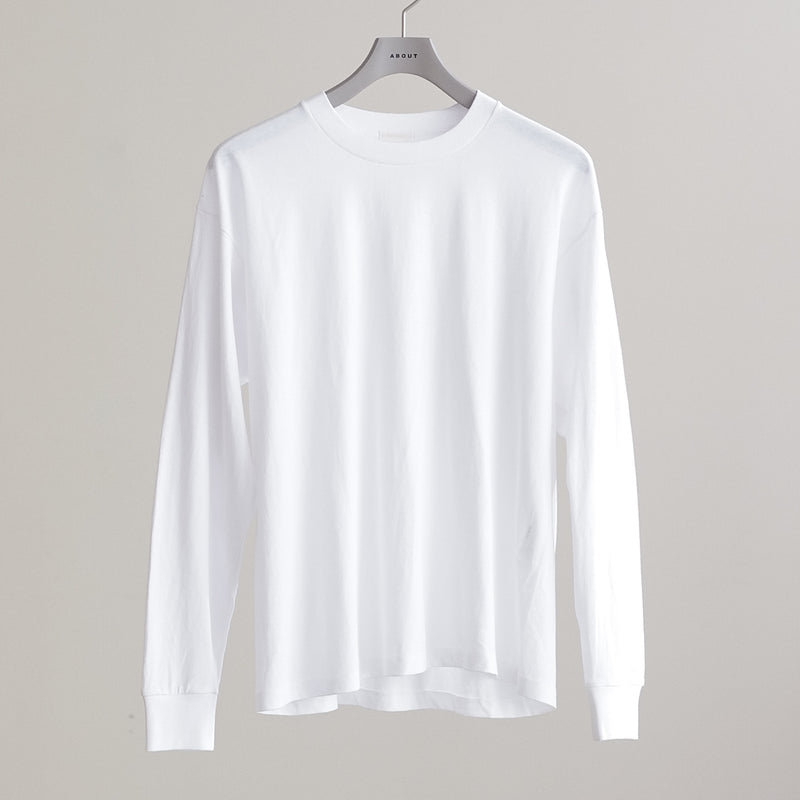 COTTON JERSEY LONG SLEEVE T-SHIRT