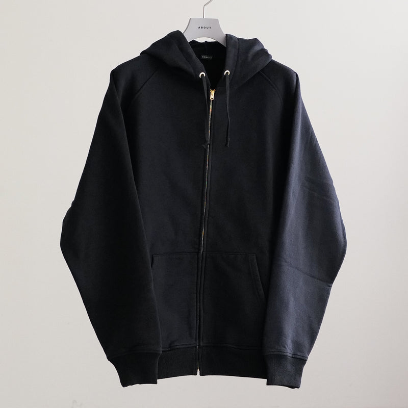 COTTON FLEECE ZIP HOODIE