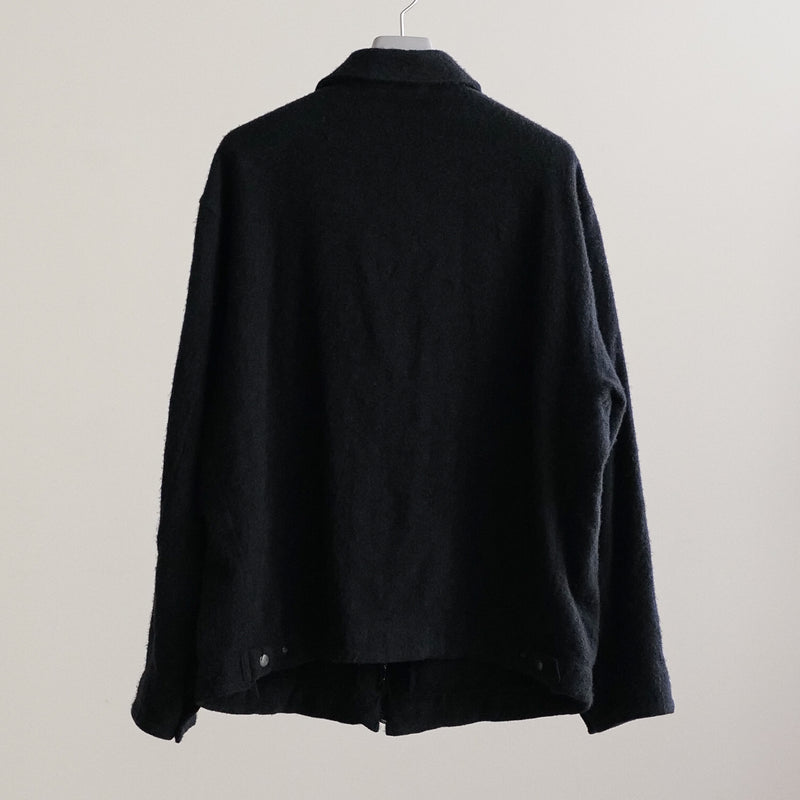 FULLING WOOL ZIP SHORT JACKET