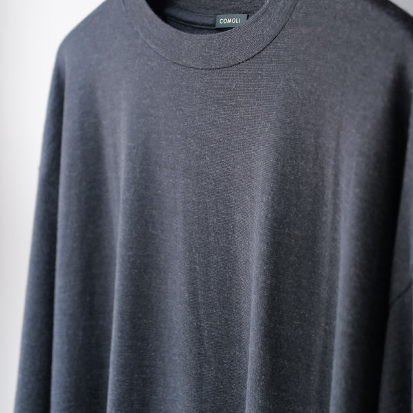 WOOL JERSEY LONG SLEEVE CREW NECK