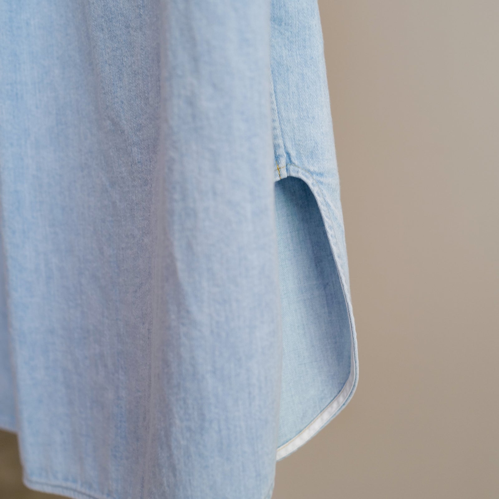 SELVAGE DENIM BOWTIE BLOUSE – ABOUT