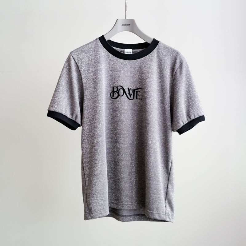 ORGANIC COTTON GLITTER RINGER TEE