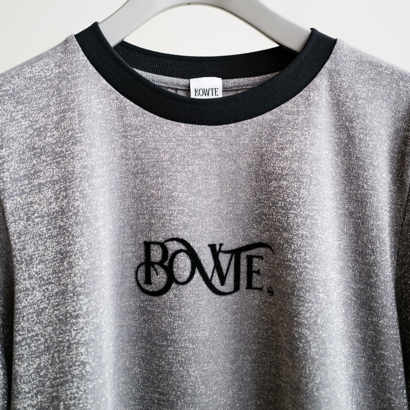 ORGANIC COTTON GLITTER RINGER TEE