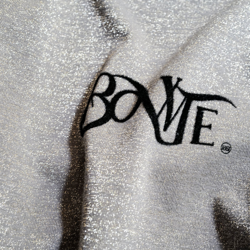 ORGANIC COTTON GLITTER RINGER TEE