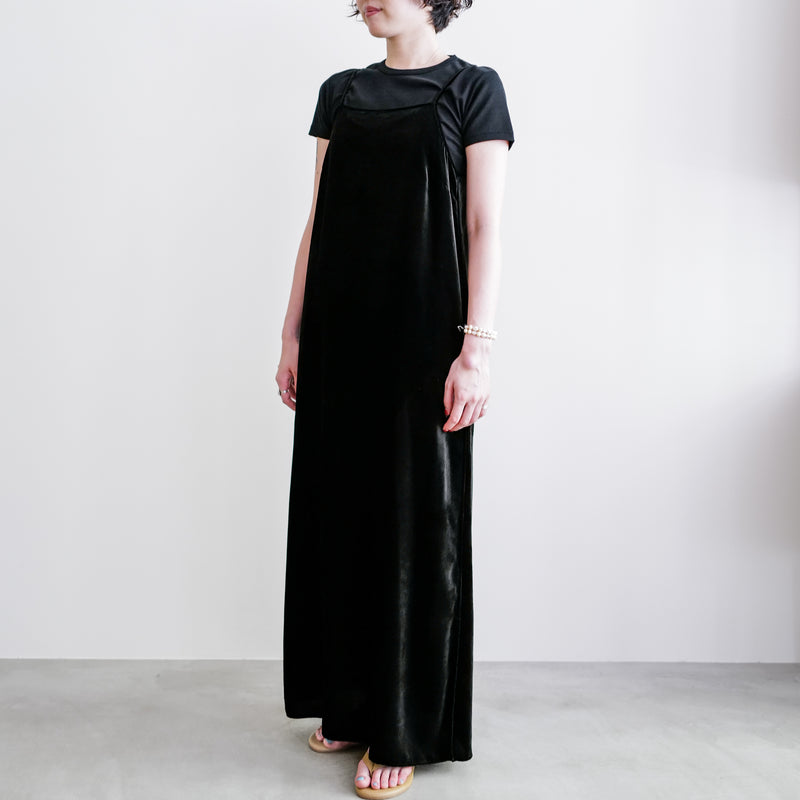 VELOR SLIP DRESS