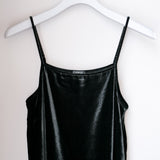 VELOR SLIP DRESS
