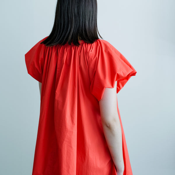 BI-COLOR TRAPEZE DRESS