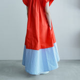 BI-COLOR TRAPEZE DRESS