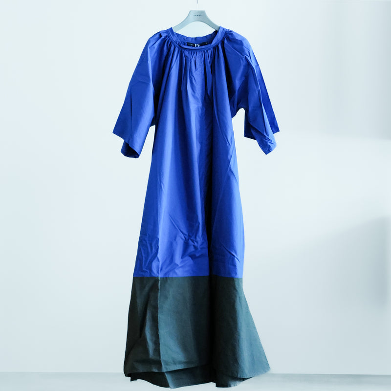 BI-COLOR TRAPEZE DRESS