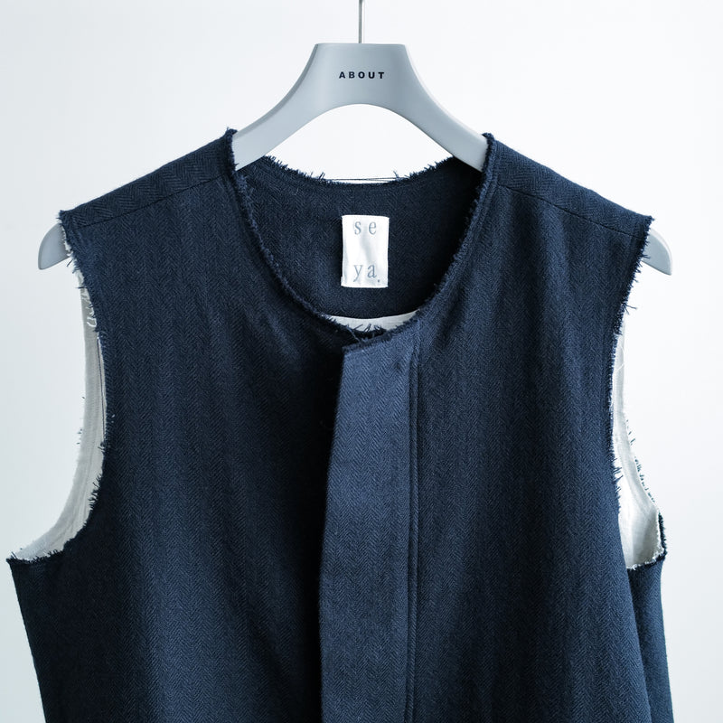 RAYMOND HERRINGBONE VEST
