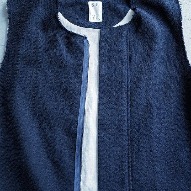 RAYMOND HERRINGBONE VEST