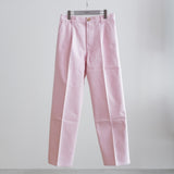 PLEATED DENIM TROUSERS