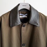 OVERSIZED BLOUSON WITH LEATHER PATCH