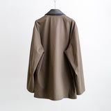 OVERSIZED BLOUSON WITH LEATHER PATCH
