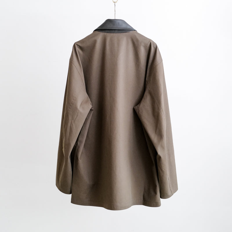OVERSIZED BLOUSON WITH LEATHER PATCH