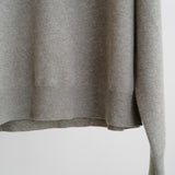 OVERSIZED V NECK FLANNEL SWEATER