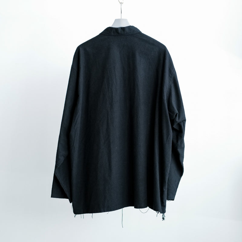 COTTON FLANNEL SHIRT JACKET