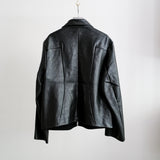 LEATHER POCKET JACKET