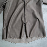 FINE WOOL ZIPPER SHIRT