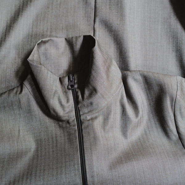 FINE WOOL ZIPPER SHIRT