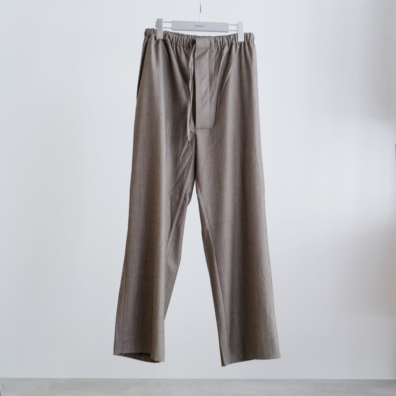 FINE WOOL DRAWSTRING TROUSERS