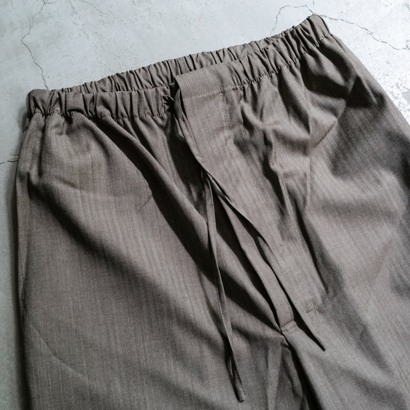 FINE WOOL DRAWSTRING TROUSERS