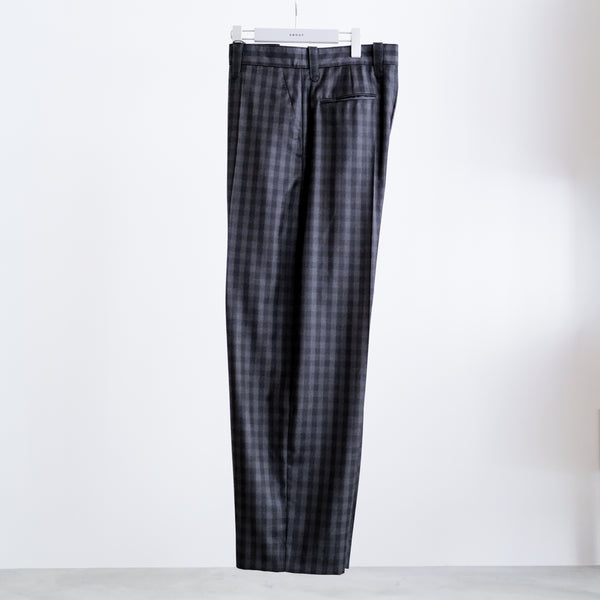 E THOMAS BLOCK CHECK DRESS TROUSERS
