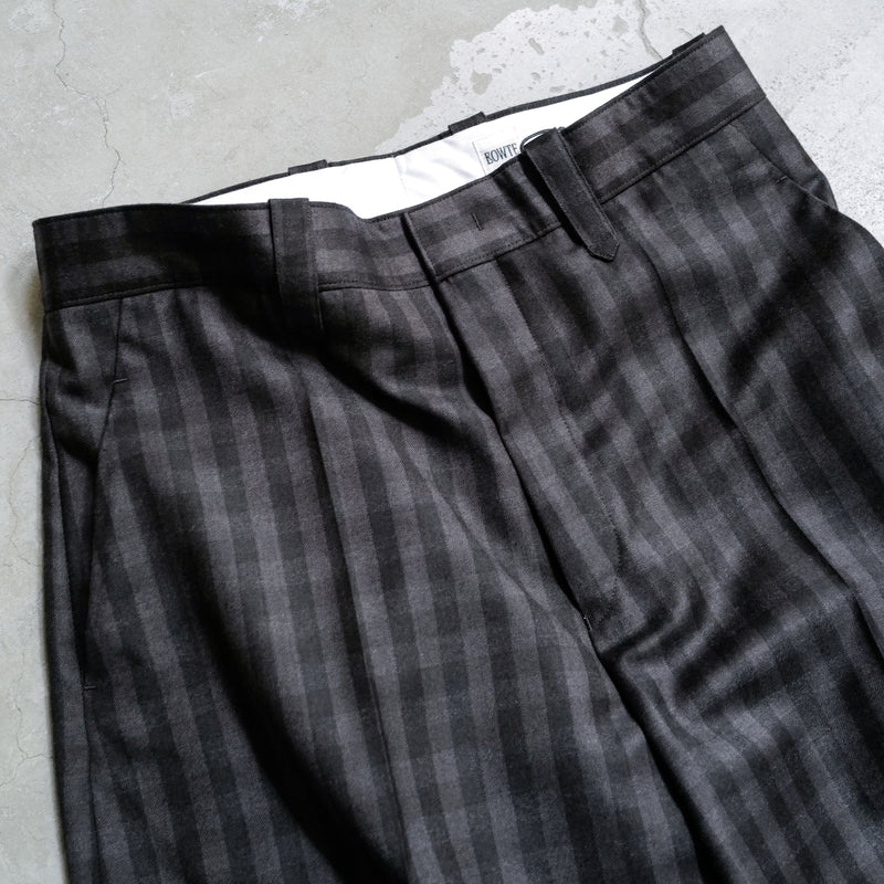 E THOMAS BLOCK CHECK DRESS TROUSERS