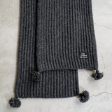 KNITTED SCARFWITH TASSLES
