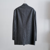 RED PINSTRIPES HERRINGBONE DOUBLE BREASTED TAILOR JK