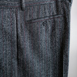 EXTRAFINE COLLEGE FLANNEL WIDE TROUSERS
