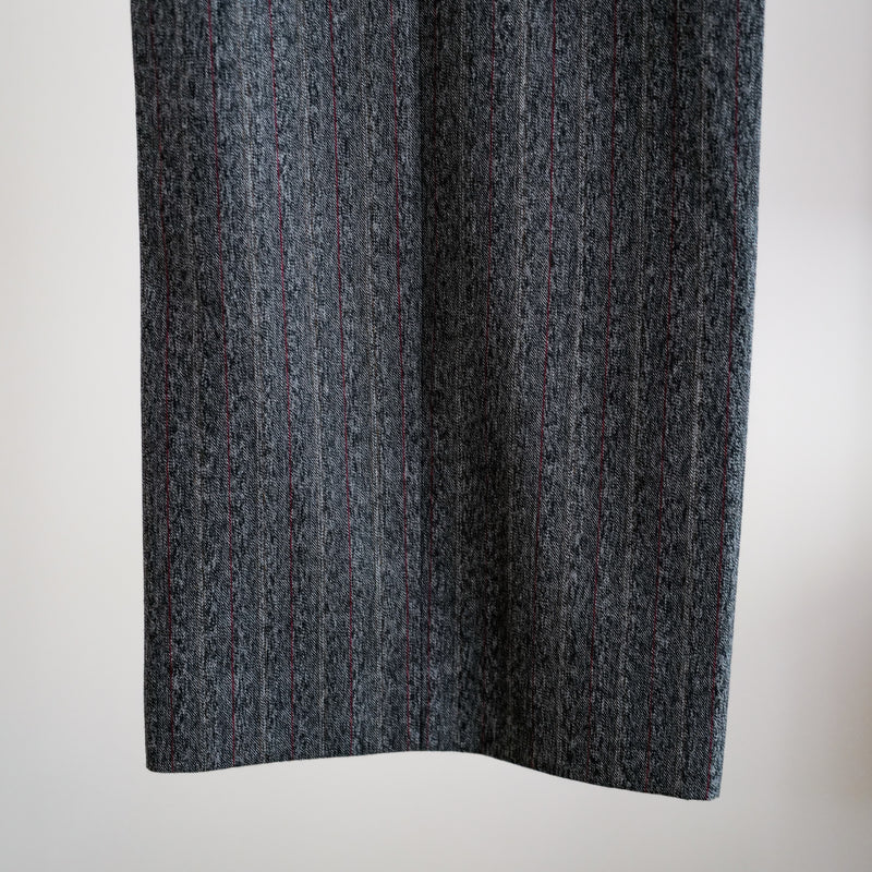 EXTRAFINE COLLEGE FLANNEL WIDE TROUSERS