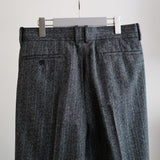EXTRAFINE COLLEGE FLANNEL WIDE TROUSERS