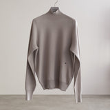 SUPER180'S WORSTED DOUBLE HIGH-NECK KNIT
