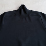 SUPER180'S WORSTED DOUBLE HIGH-NECK KNIT