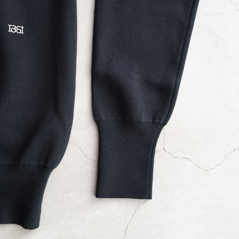 SUPER180'S WORSTED DOUBLE HIGH-NECK KNIT