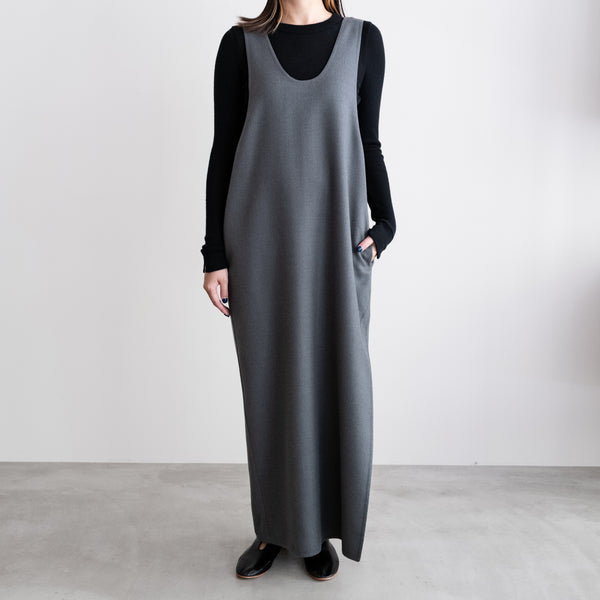 EXTRA FINE WORSTED RIVER LONG DRESS