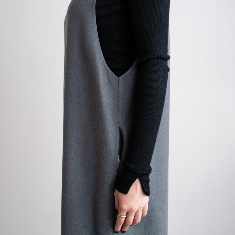 EXTRA FINE WORSTED RIVER LONG DRESS