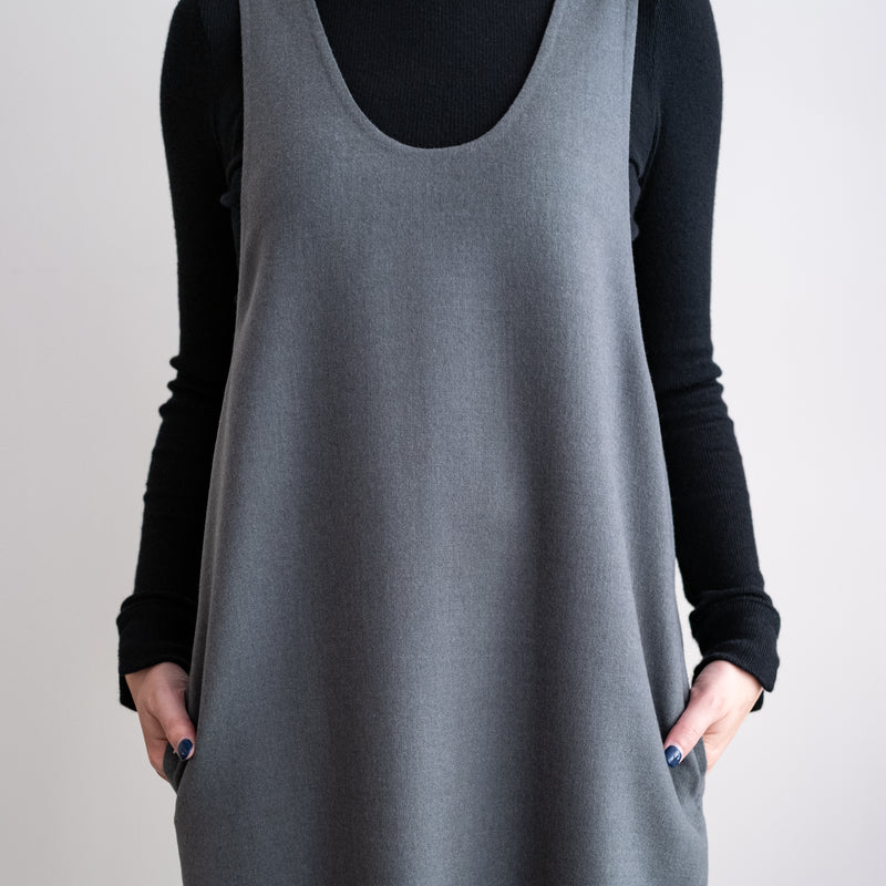 EXTRA FINE WORSTED RIVER LONG DRESS