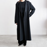 SUPER180'S WORSTED RIVER FULL-LENGTH ROBE COAT