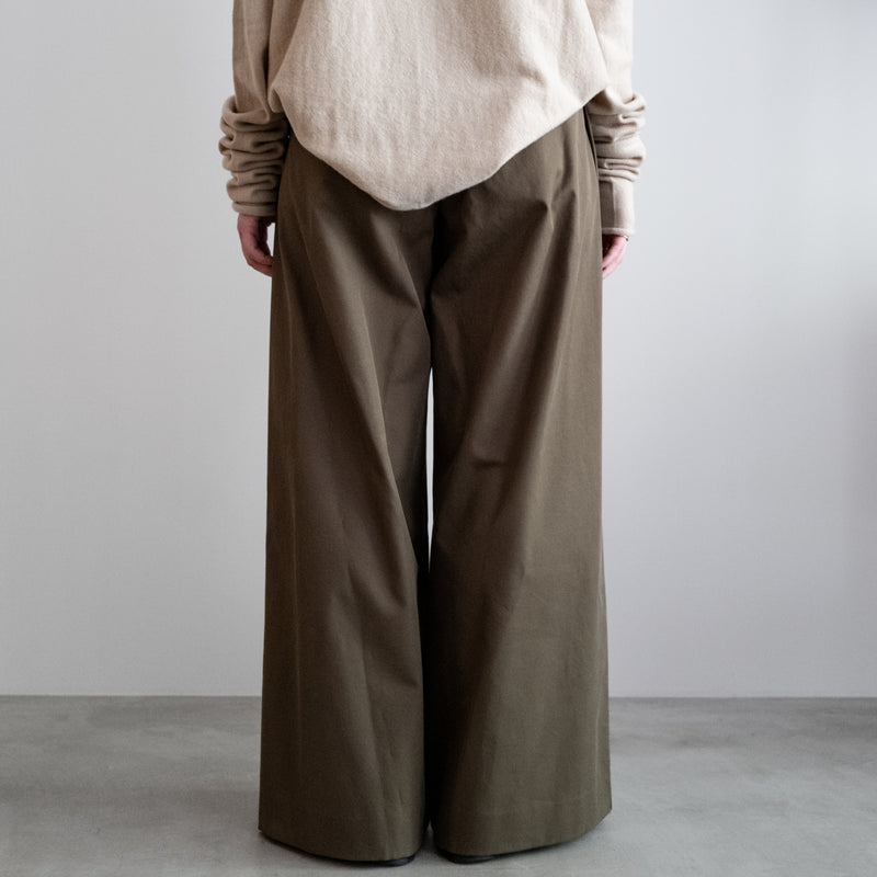 SLANT SIDE TUCKED BUGGY PANTS