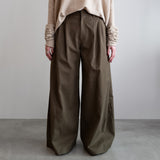 SLANT SIDE TUCKED BUGGY PANTS