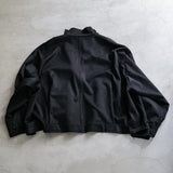 HEAVY WOOL CROPPED OVERSIZED JACKET