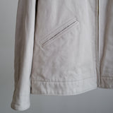 COTTON TWILL ZIP SHORT JACKET